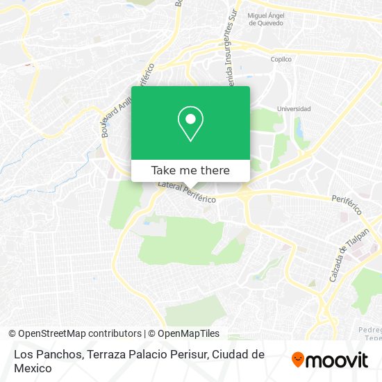 Mapa de Los Panchos, Terraza Palacio Perisur