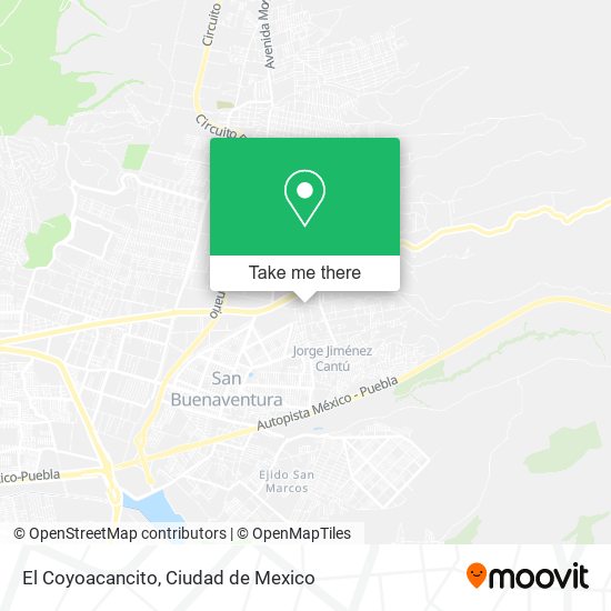 El Coyoacancito map