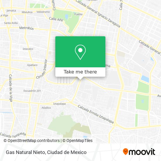 Gas Natural Nieto map