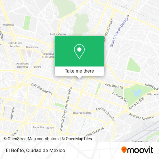 Mapa de El Bofito