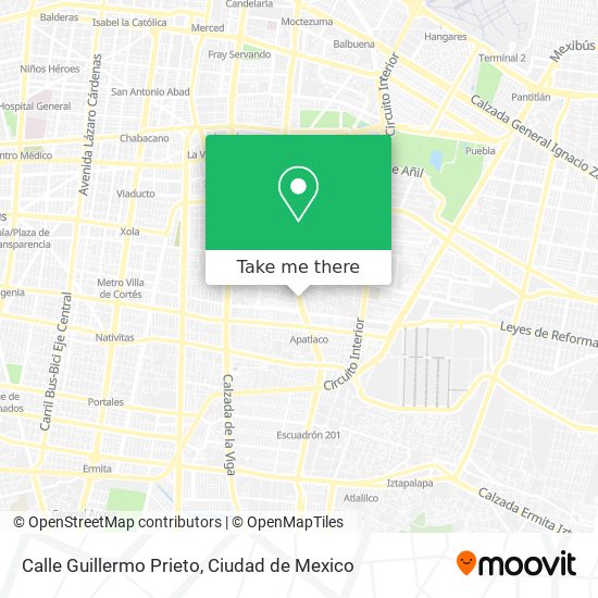 Calle Guillermo Prieto map