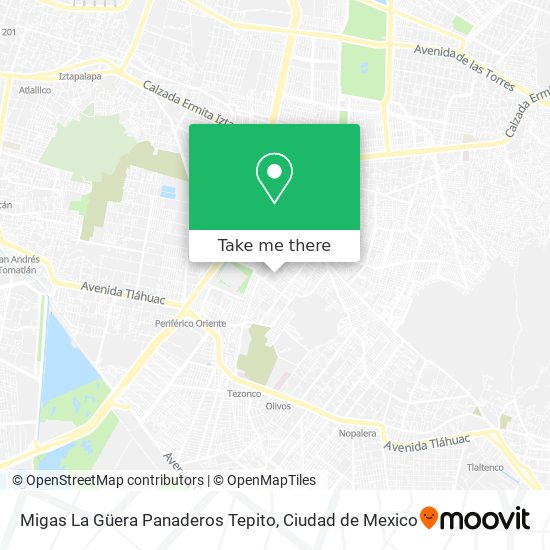 Migas La Güera Panaderos Tepito map