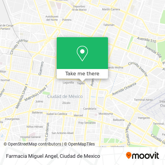 Farmacia Miguel Angel map
