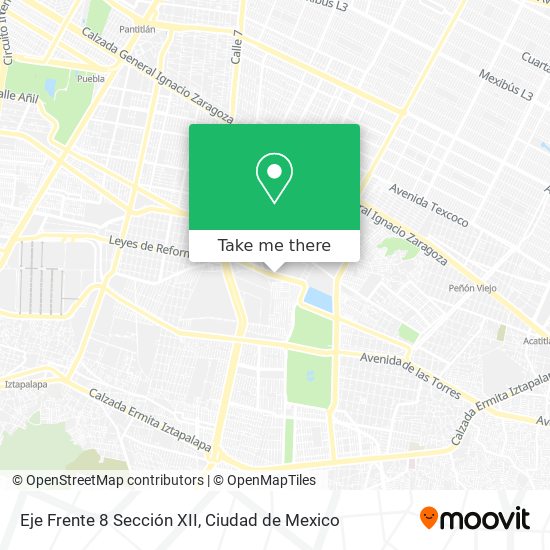 Eje Frente 8 Sección XII map