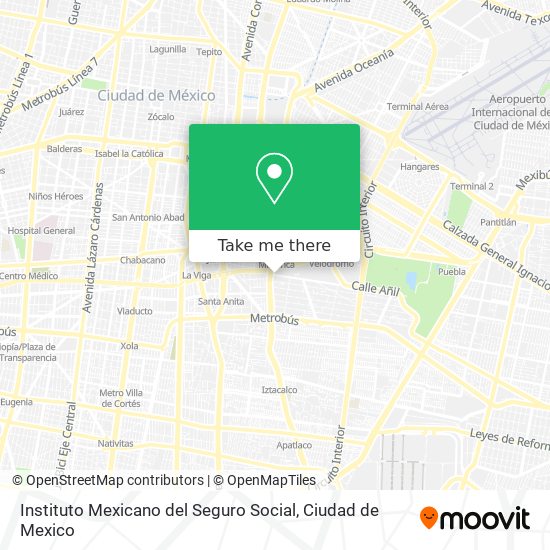 Mapa de Instituto Mexicano del Seguro Social