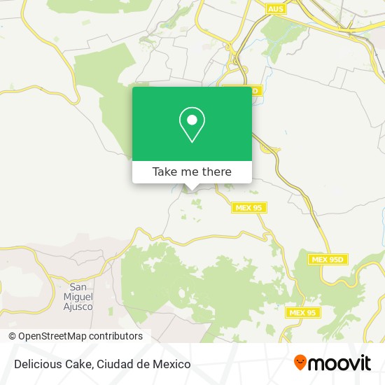 Mapa de Delicious Cake