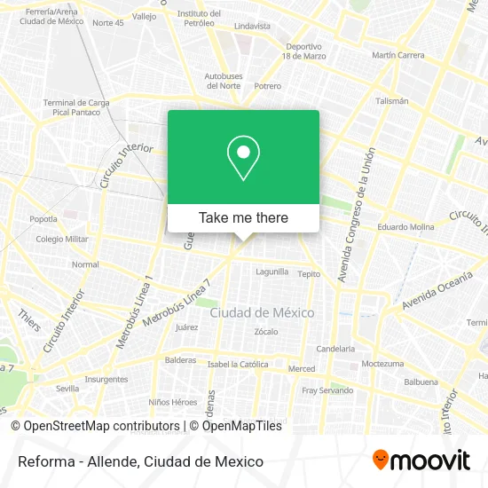 Reforma - Allende map
