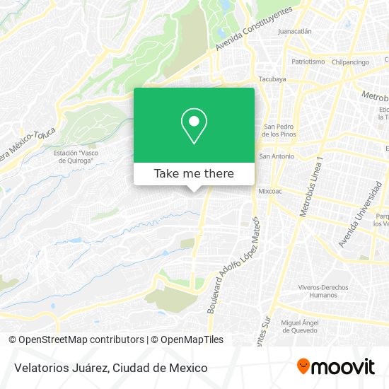 Velatorios Juárez map