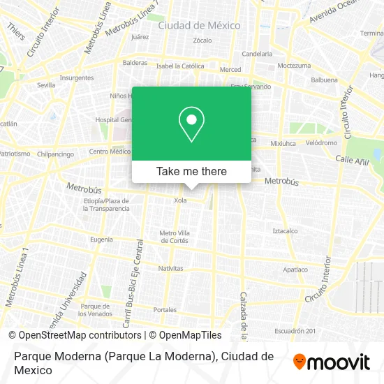 Parque Moderna (Parque La Moderna) map
