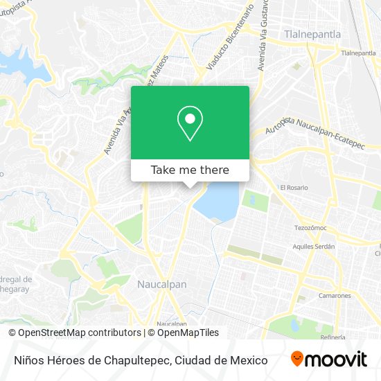 Niños Héroes de Chapultepec map