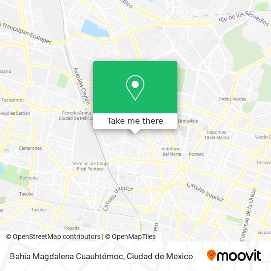 Mapa de Bahía Magdalena Cuauhtémoc