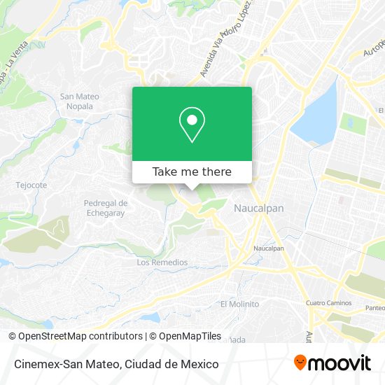 Cinemex-San Mateo map