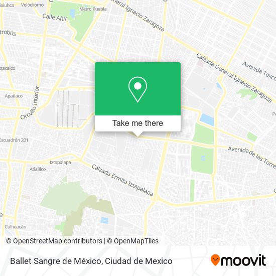 Ballet Sangre de México map