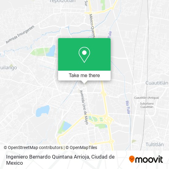 Ingeniero Bernardo Quintana Arrioja map