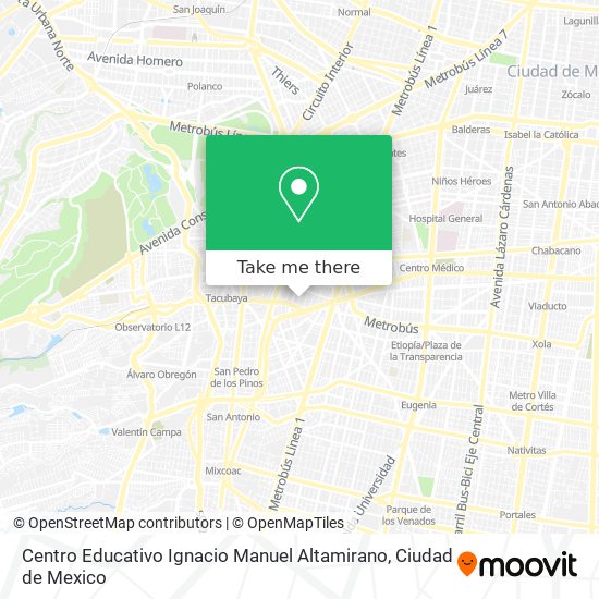 Centro Educativo Ignacio Manuel Altamirano map