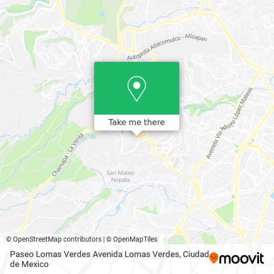 Paseo Lomas Verdes Avenida Lomas Verdes map