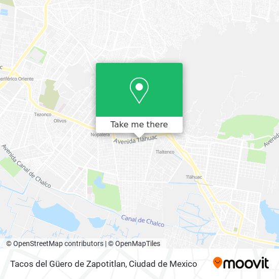 Mapa de Tacos del Güero de Zapotitlan