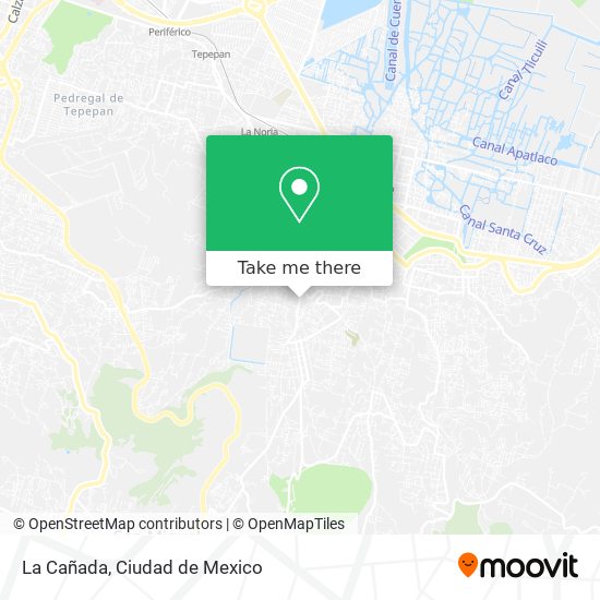 La Cañada map