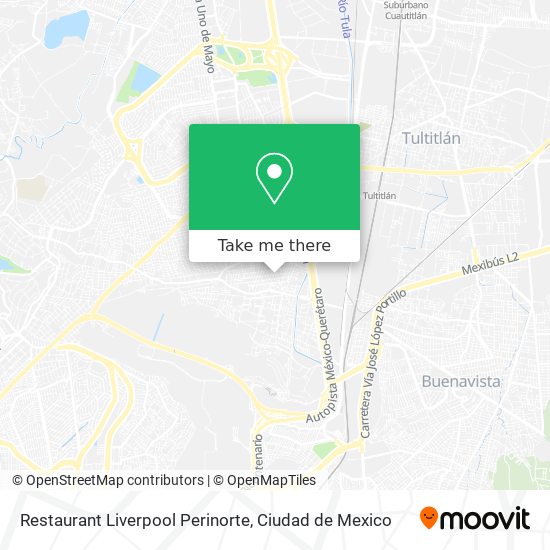 Restaurant Liverpool Perinorte map