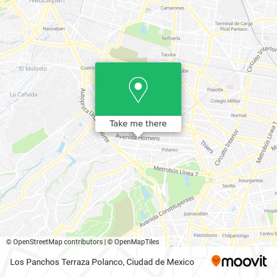 Los Panchos Terraza Polanco map