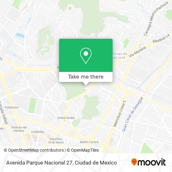 Mapa de Avenida Parque Nacional 27