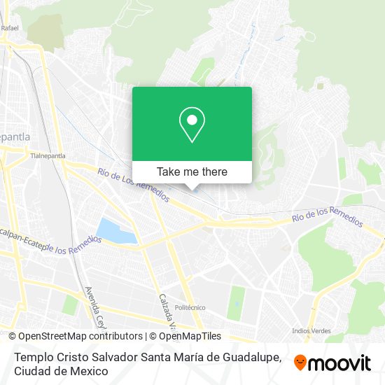 Mapa de Templo Cristo Salvador Santa María de Guadalupe