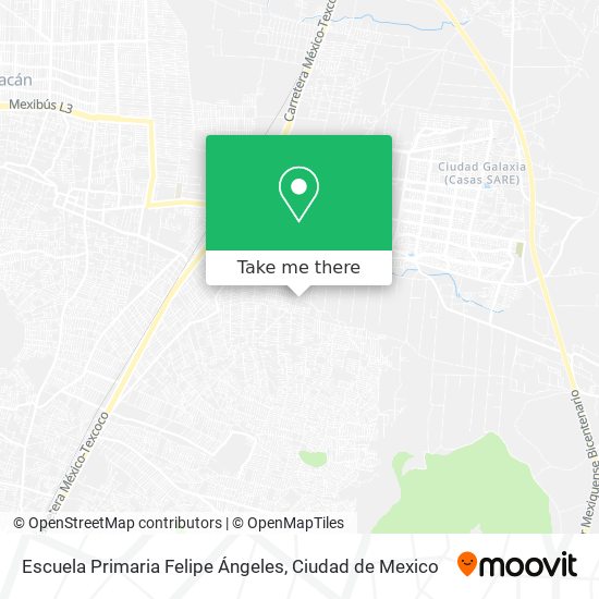 Mapa de Escuela Primaria Felipe Ángeles