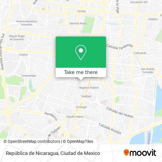 República de Nicaragua map