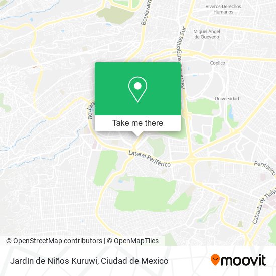 Mapa de Jardín de Niños Kuruwi