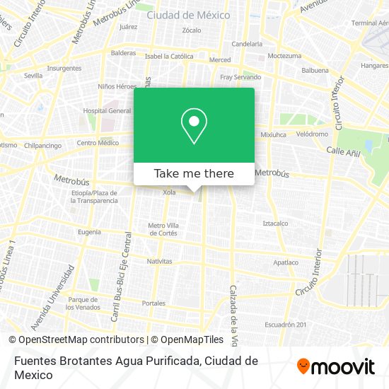 Fuentes Brotantes Agua Purificada map