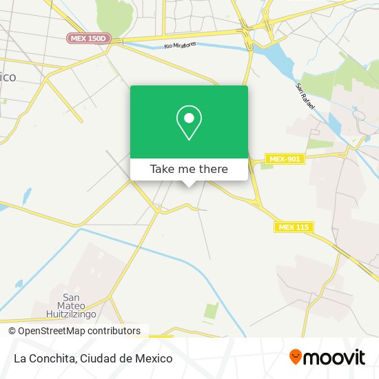 Mapa de La Conchita