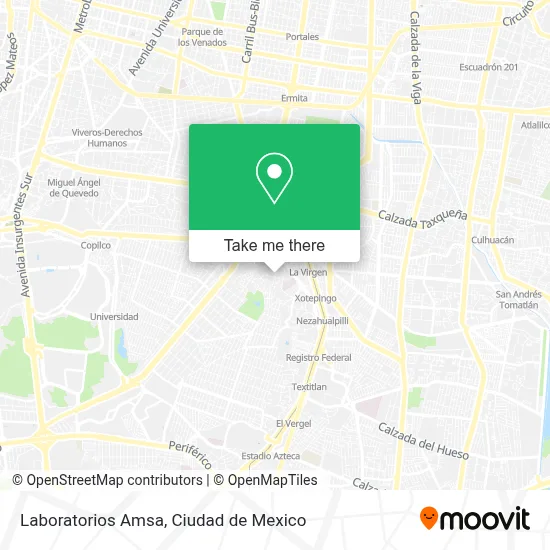 Laboratorios Amsa map