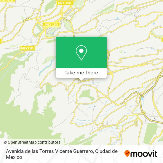 Mapa de Avenida de las Torres Vicente Guerrero