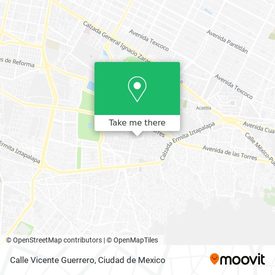 Mapa de Calle Vicente Guerrero
