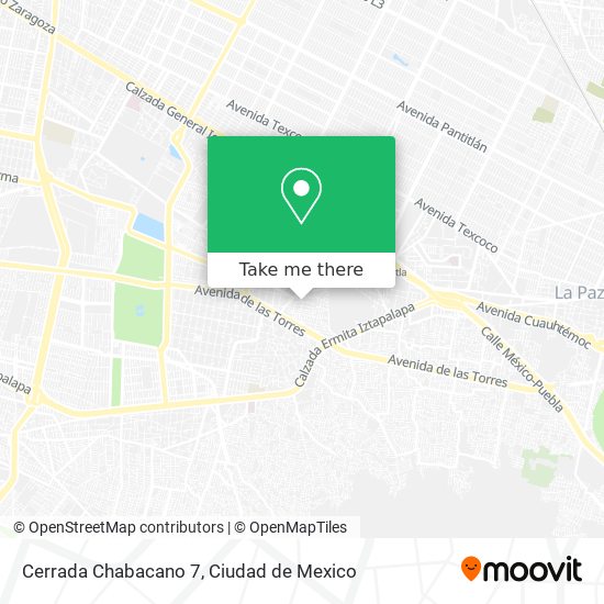Cerrada Chabacano 7 map