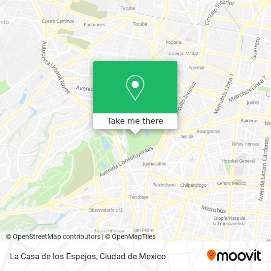 Mapa de La Casa de los Espejos
