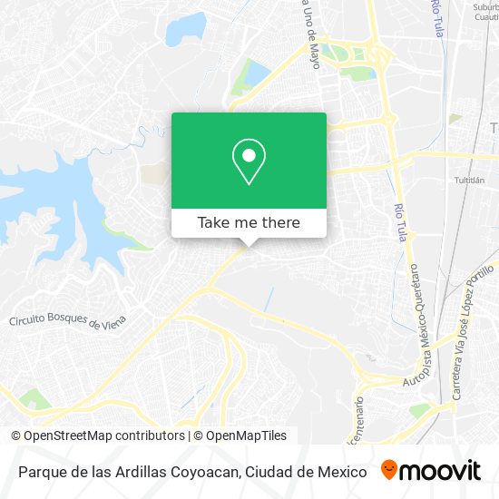 Mapa de Parque de las Ardillas Coyoacan