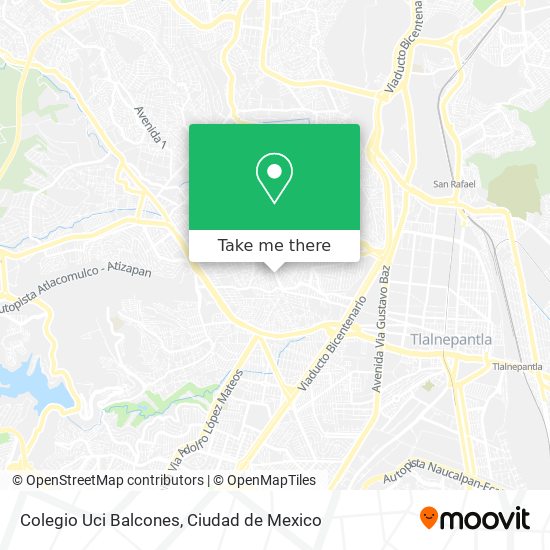 Colegio Uci Balcones map