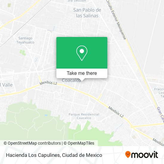 Hacienda Los Capulines map