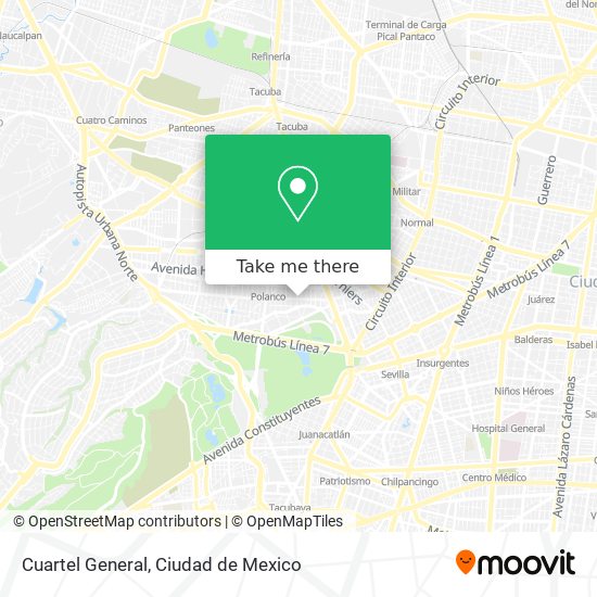 Cuartel General map