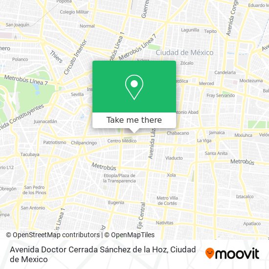 Avenida Doctor Cerrada Sánchez de la Hoz map