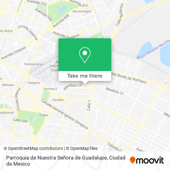 Mapa de Parroquia de Nuestra Señora de Guadalupe