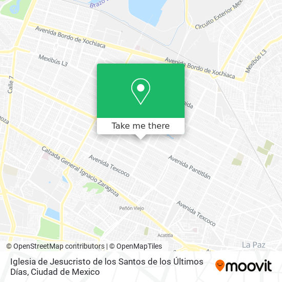 Mapa de Iglesia de Jesucristo de los Santos de los Últimos Días