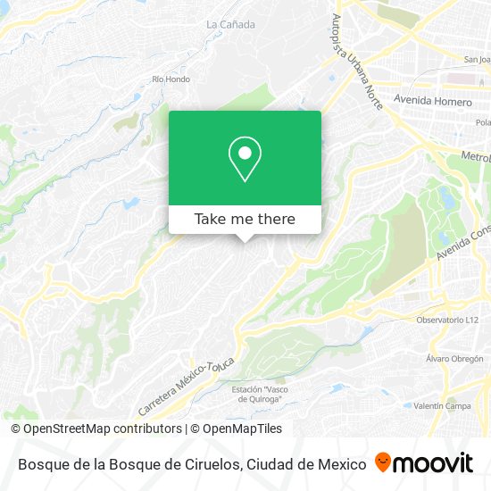 Bosque de la Bosque de Ciruelos map