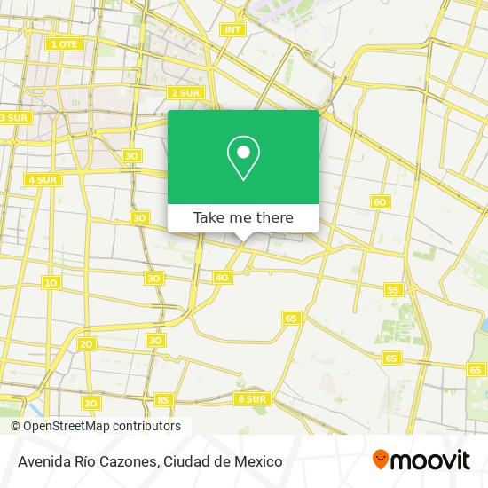 Avenida Río Cazones map