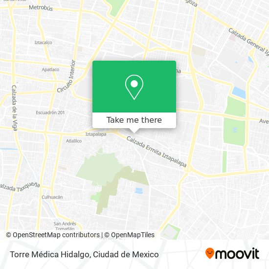 Mapa de Torre Médica Hidalgo