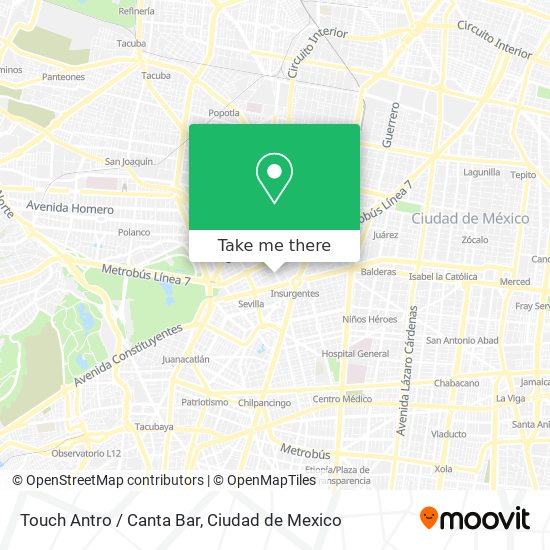 Touch Antro / Canta Bar map