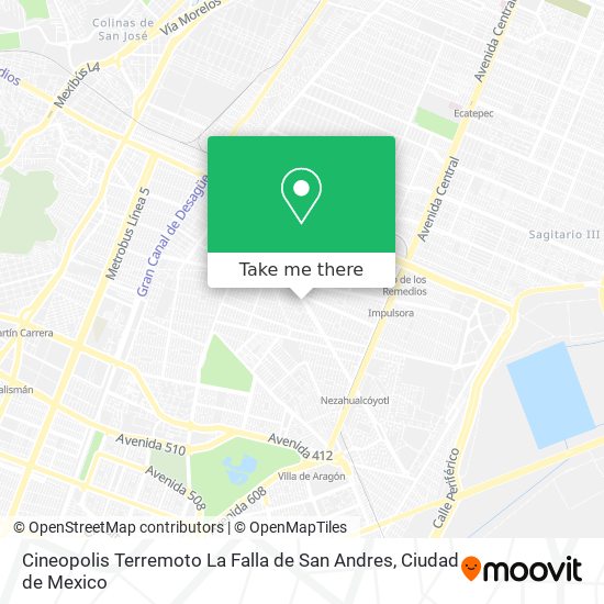 Cineopolis Terremoto La Falla de San Andres map