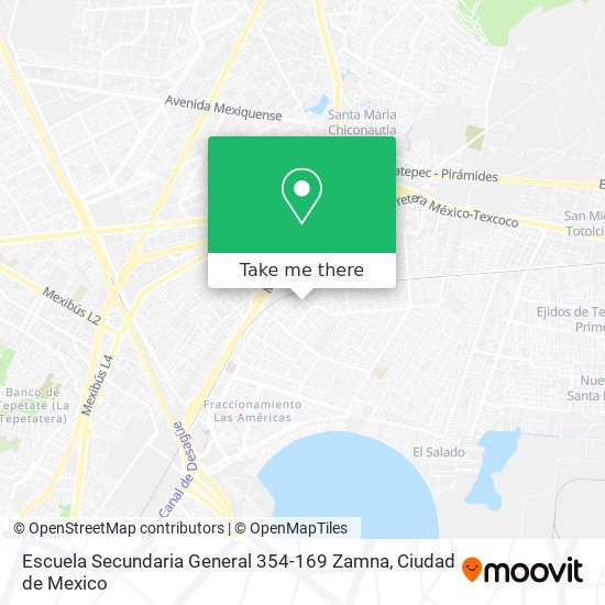 Escuela Secundaria General 354-169 Zamna map