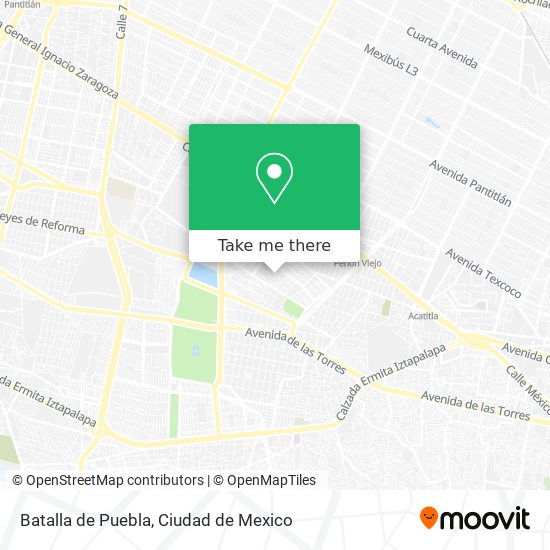 Mapa de Batalla de Puebla